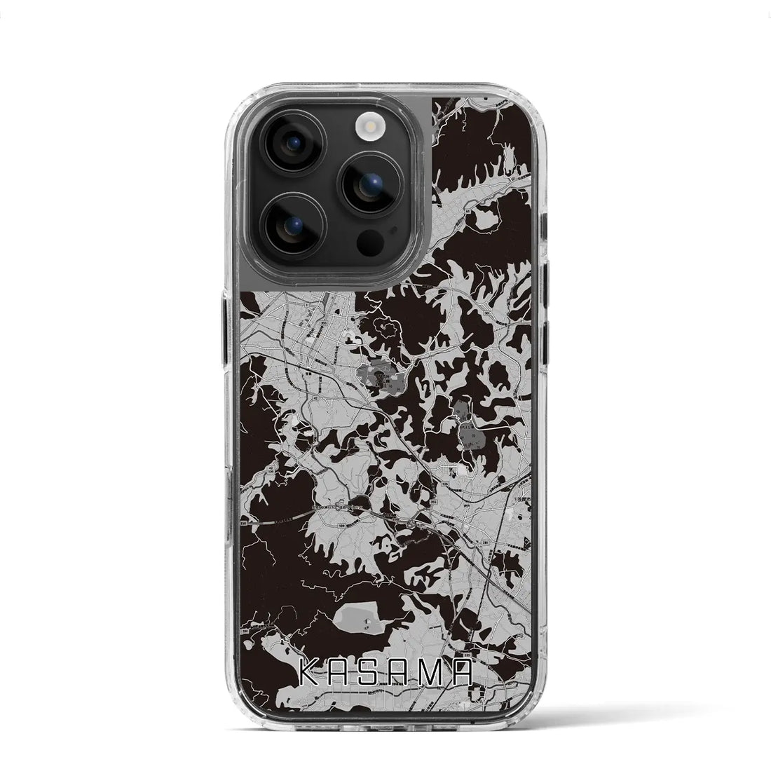 【笠間(茨城県)】地図柄iPhoneケース(MagSafeタイプ)