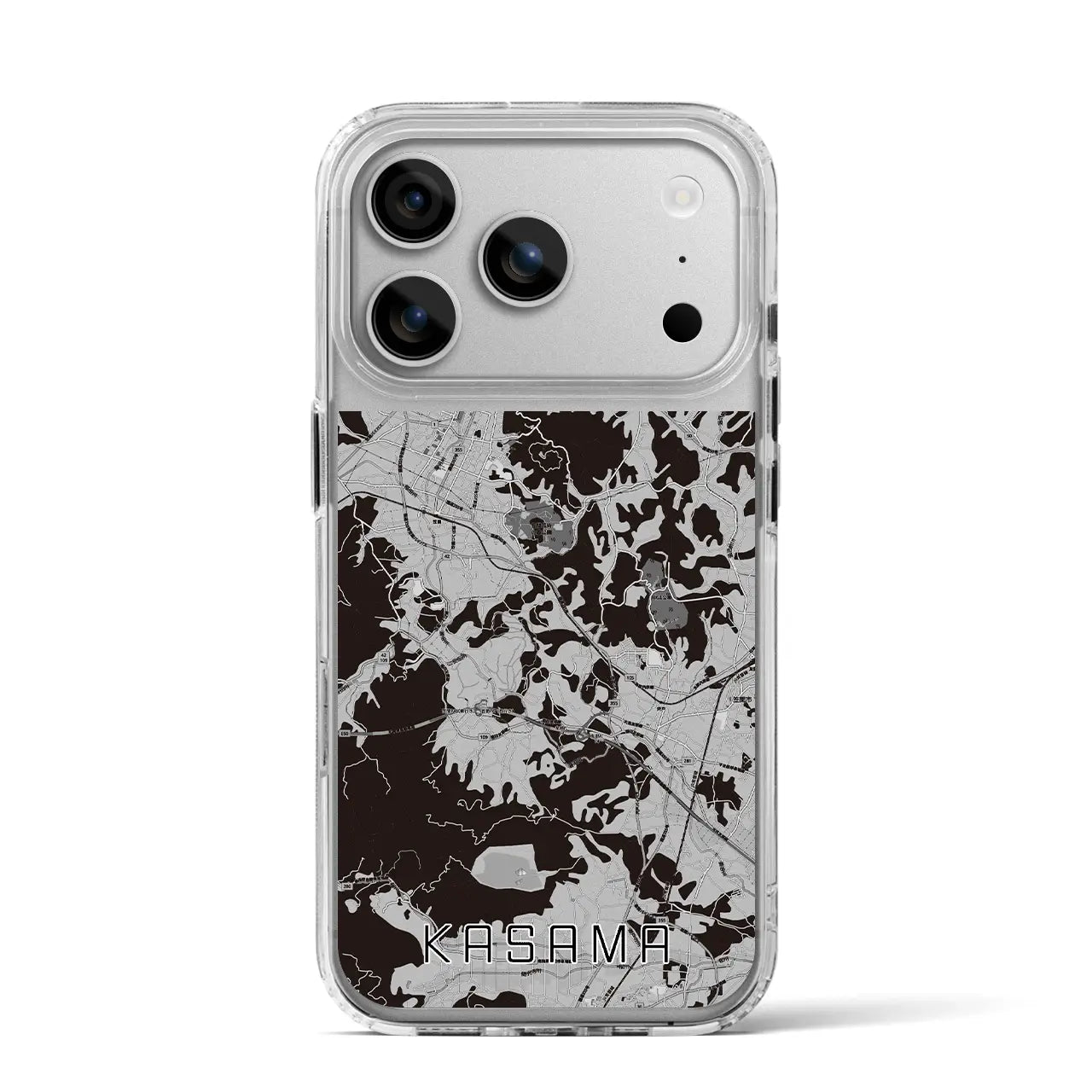 【笠間(茨城県)】地図柄iPhoneケース(MagSafeタイプ)