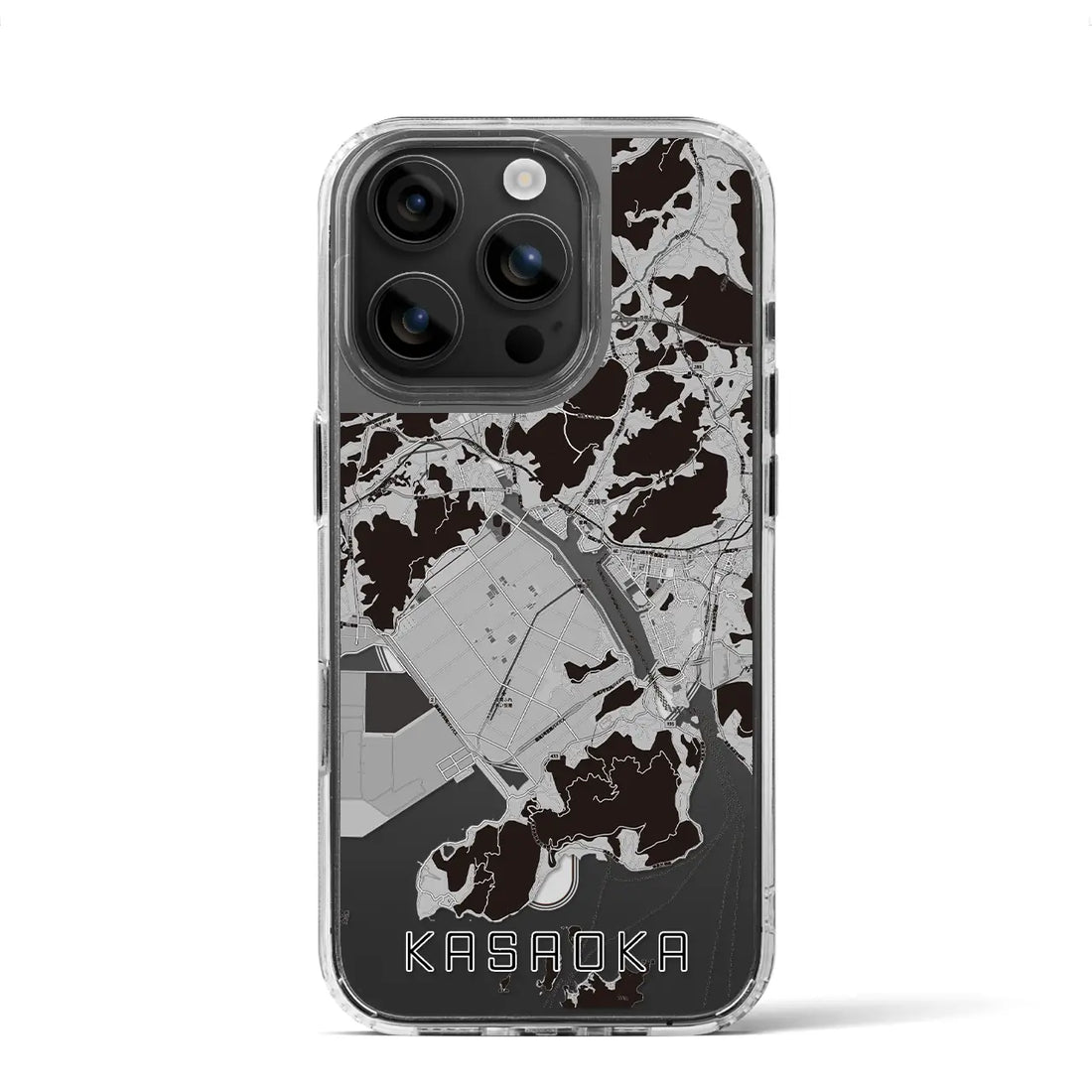 【笠岡(岡山県)】地図柄iPhoneケース(MagSafeタイプ)