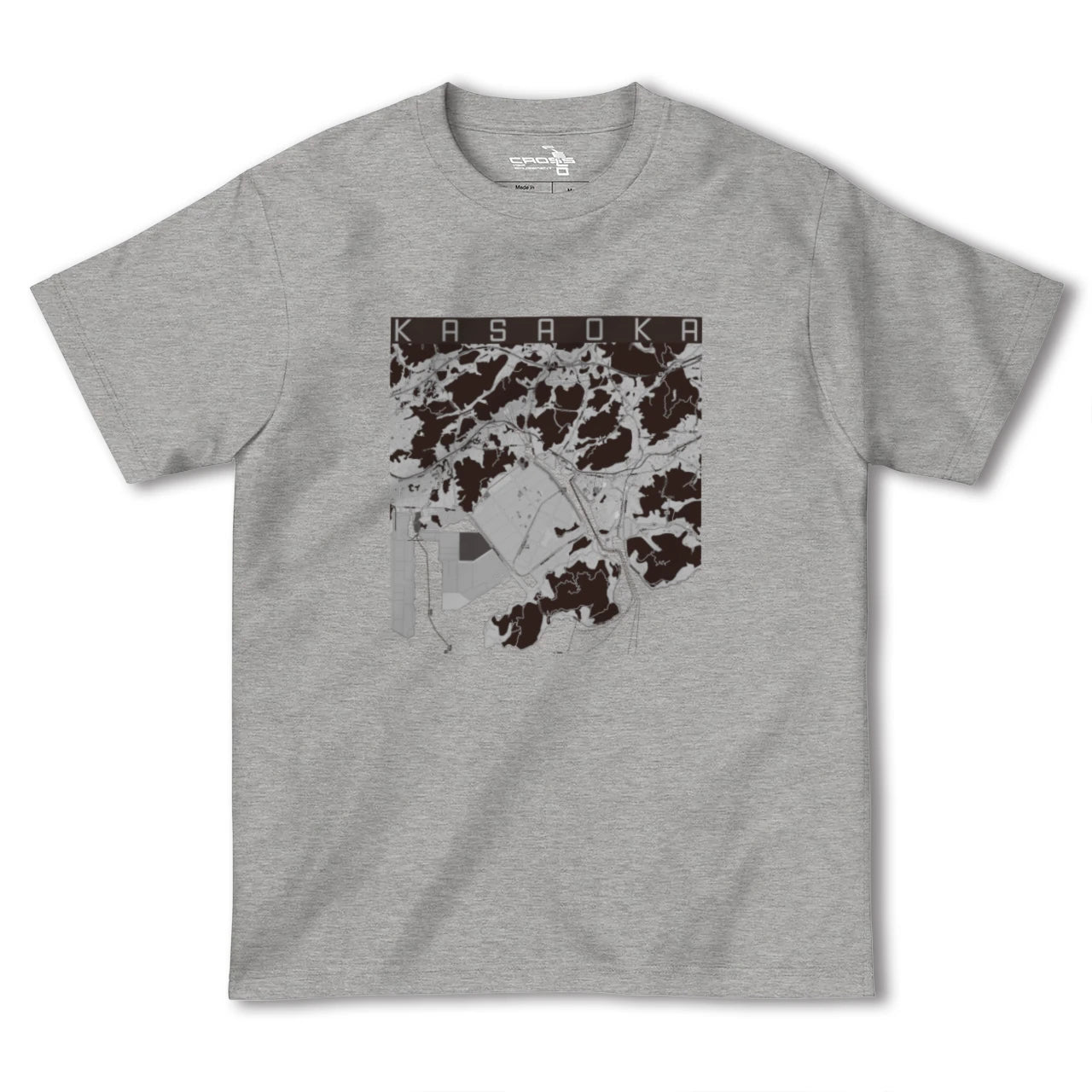 【笠岡(岡山県)】地図柄ヘビーウェイトTシャツ