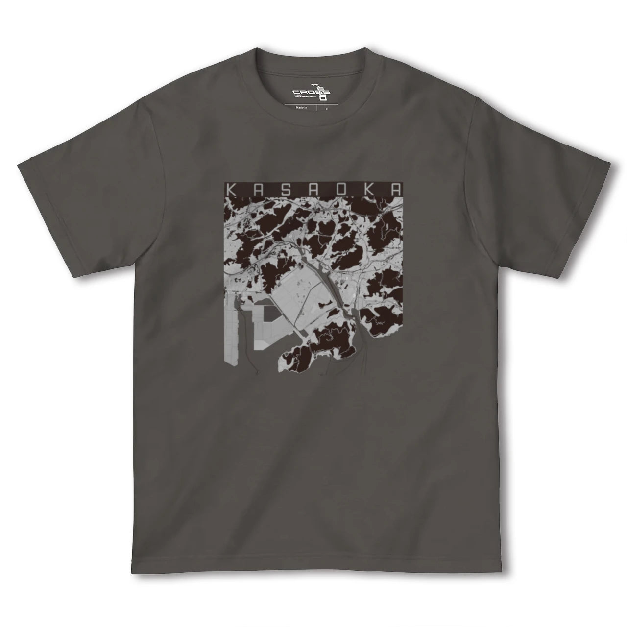 【笠岡(岡山県)】地図柄ヘビーウェイトTシャツ