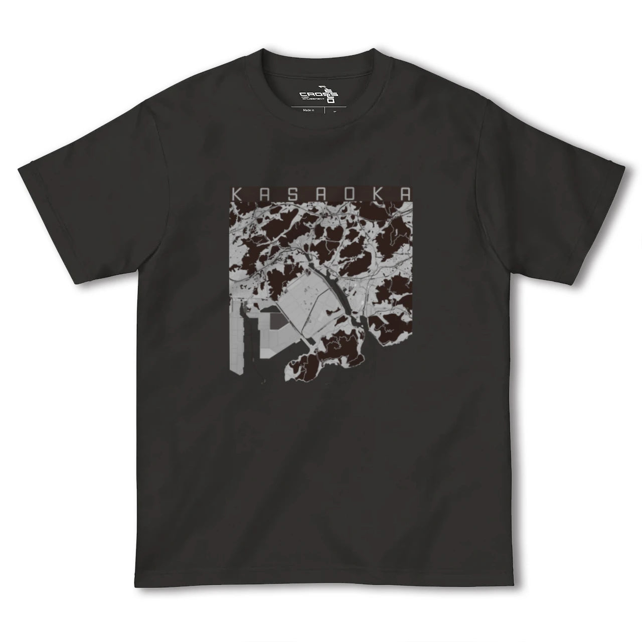 【笠岡(岡山県)】地図柄ヘビーウェイトTシャツ