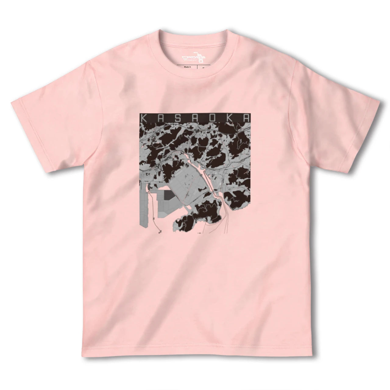 【笠岡(岡山県)】地図柄ヘビーウェイトTシャツ