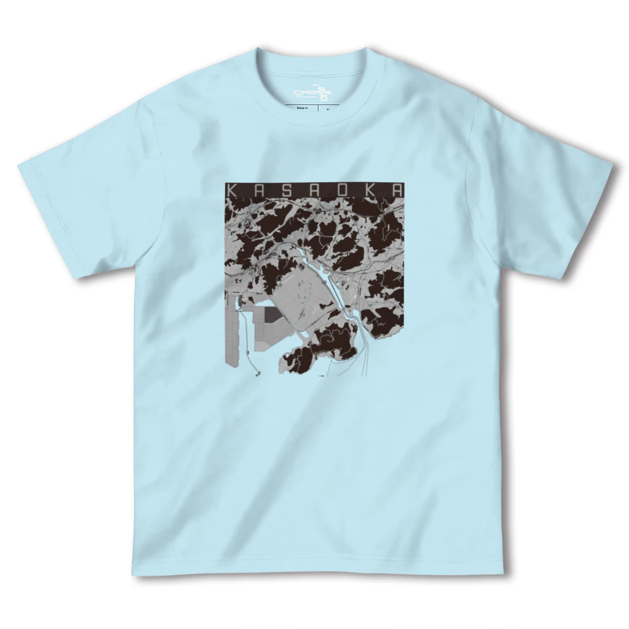 【笠岡(岡山県)】地図柄ヘビーウェイトTシャツ
