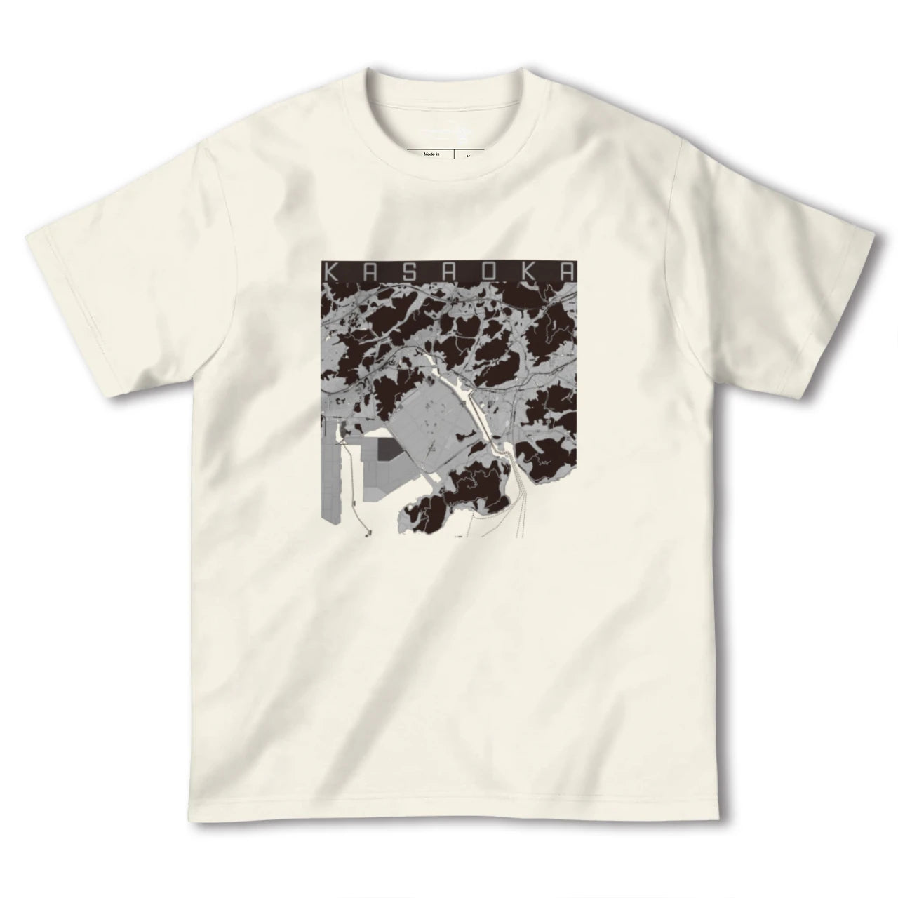 【笠岡(岡山県)】地図柄ヘビーウェイトTシャツ