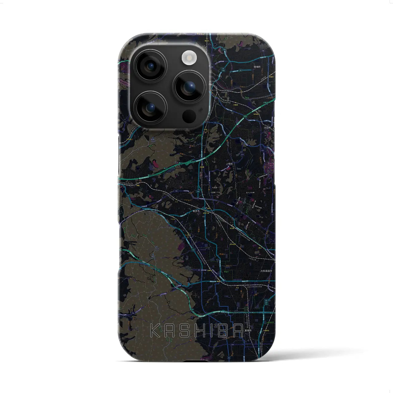 【香芝(奈良県)】地図柄iPhoneケース(バックカバータイプ)