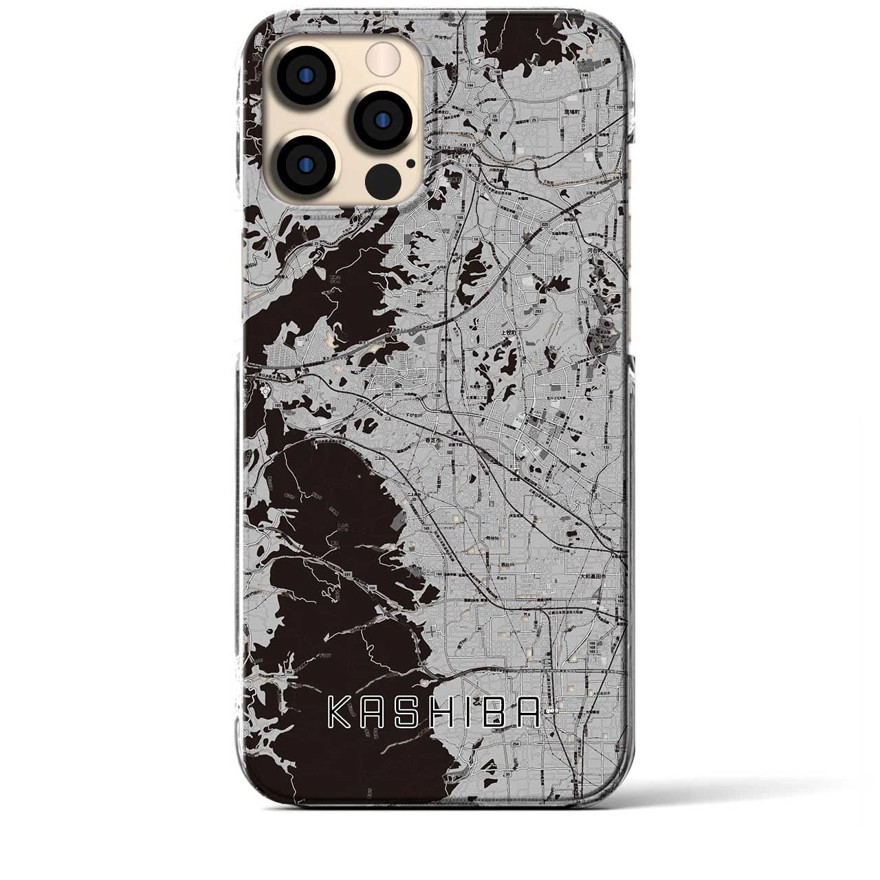 【香芝(奈良県)】地図柄iPhoneケース(クリアタイプ)