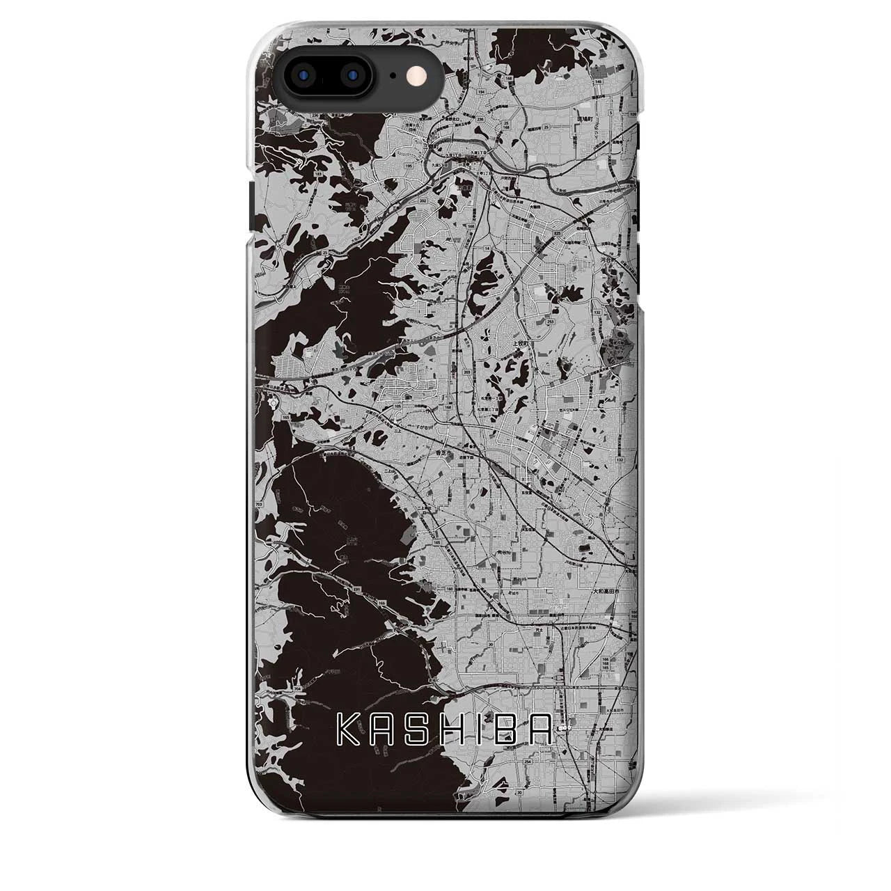 【香芝(奈良県)】地図柄iPhoneケース(クリアタイプ)