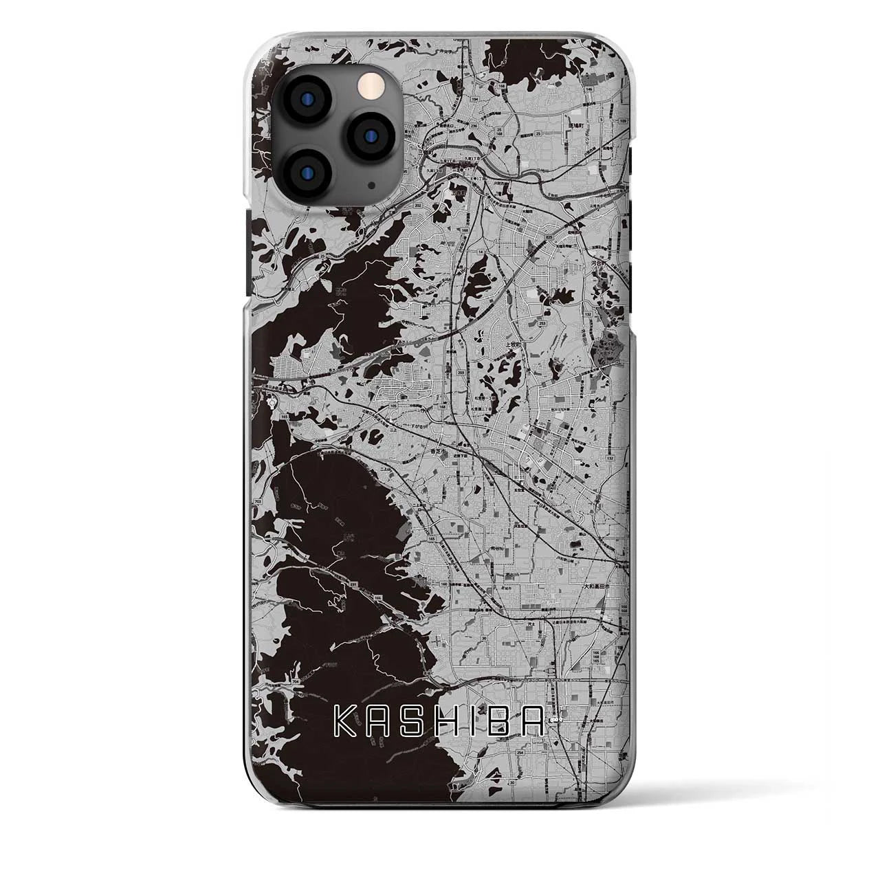 【香芝(奈良県)】地図柄iPhoneケース(クリアタイプ)