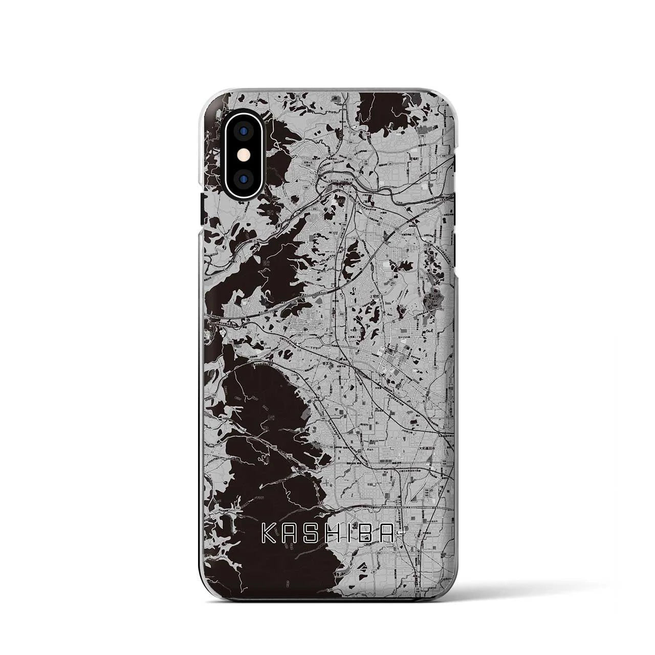 【香芝(奈良県)】地図柄iPhoneケース(クリアタイプ)