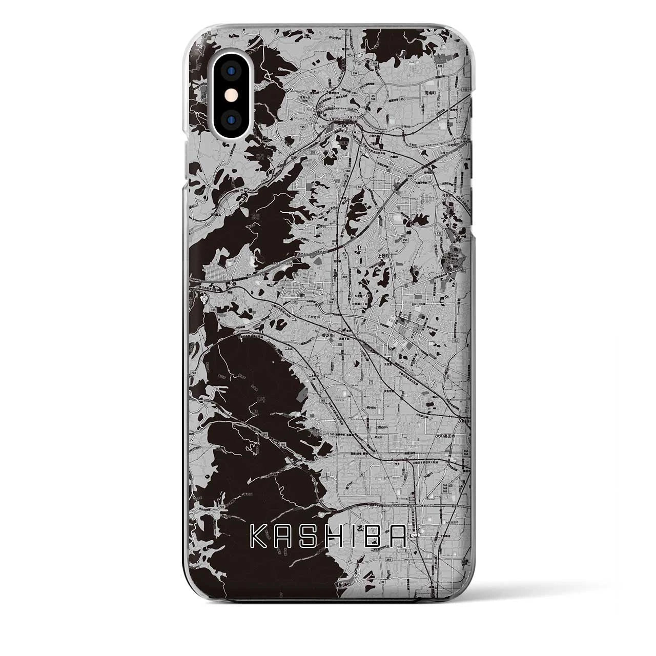 【香芝(奈良県)】地図柄iPhoneケース(クリアタイプ)