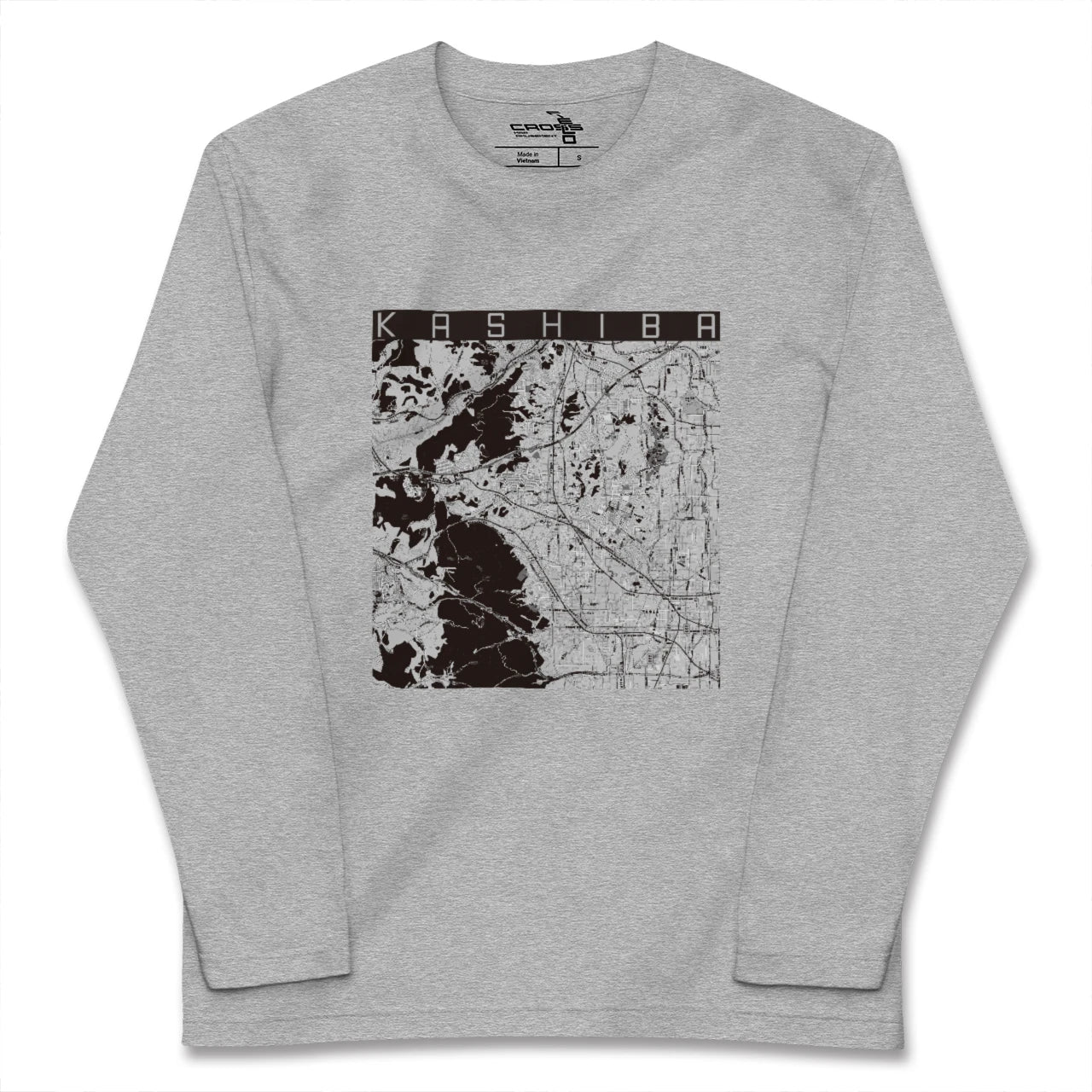【香芝(奈良県)】地図柄ロングスリーブTシャツ