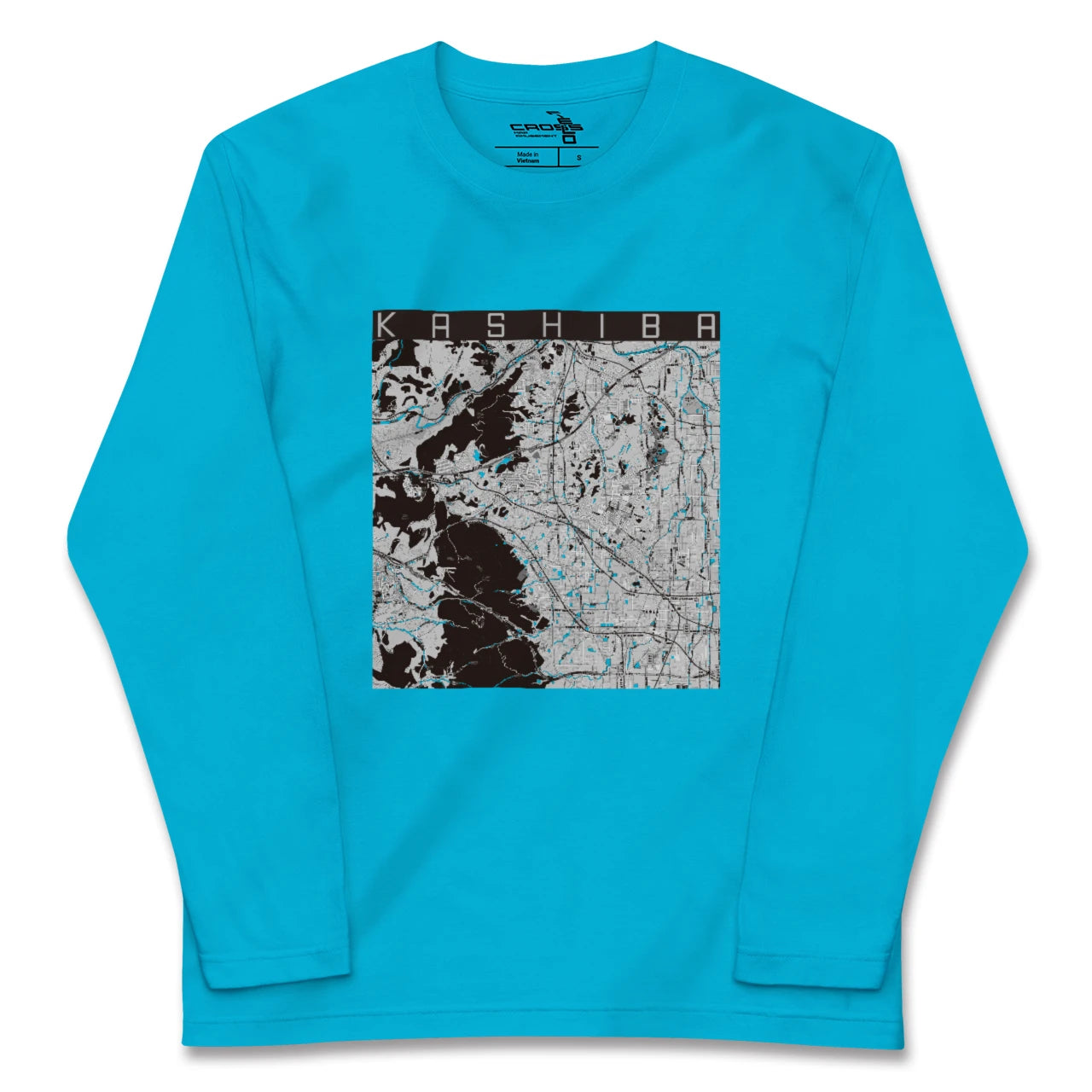 【香芝(奈良県)】地図柄ロングスリーブTシャツ