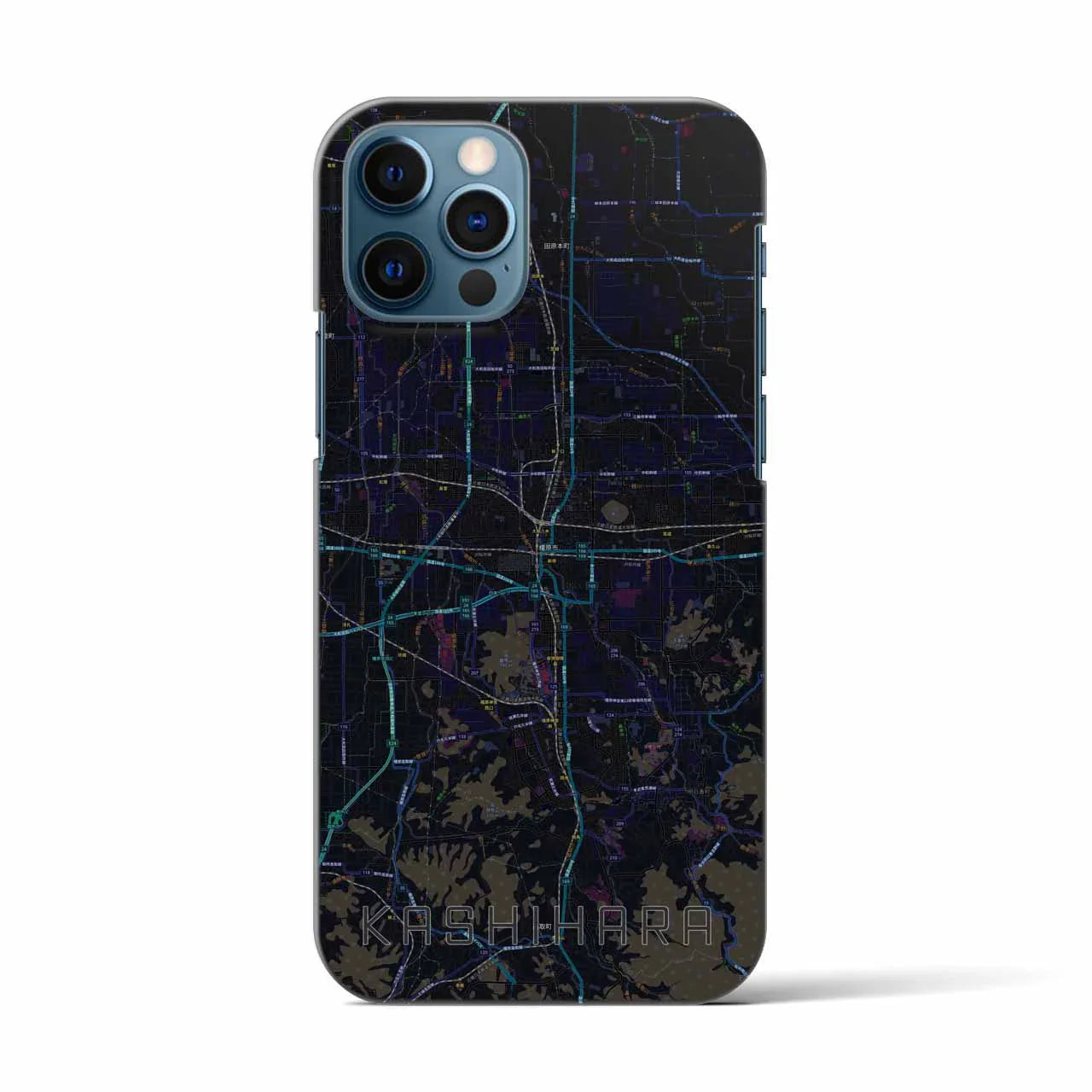 【橿原(奈良県)】地図柄iPhoneケース(バックカバータイプ)