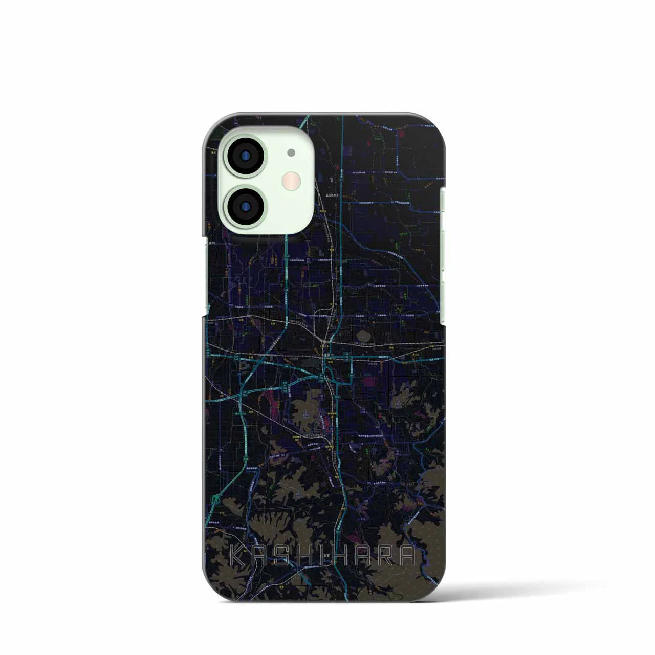 【橿原(奈良県)】地図柄iPhoneケース(バックカバータイプ)
