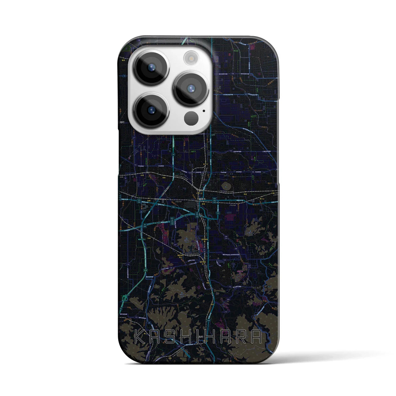 【橿原(奈良県)】地図柄iPhoneケース(バックカバータイプ)