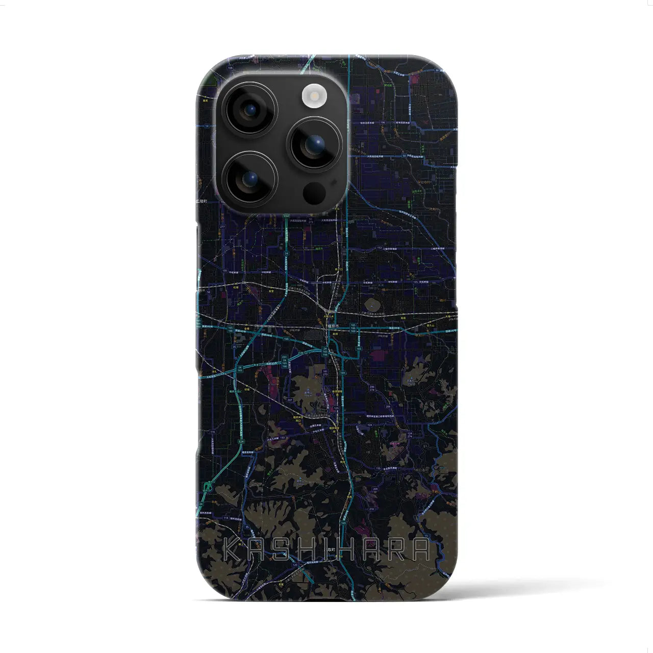 【橿原(奈良県)】地図柄iPhoneケース(バックカバータイプ)