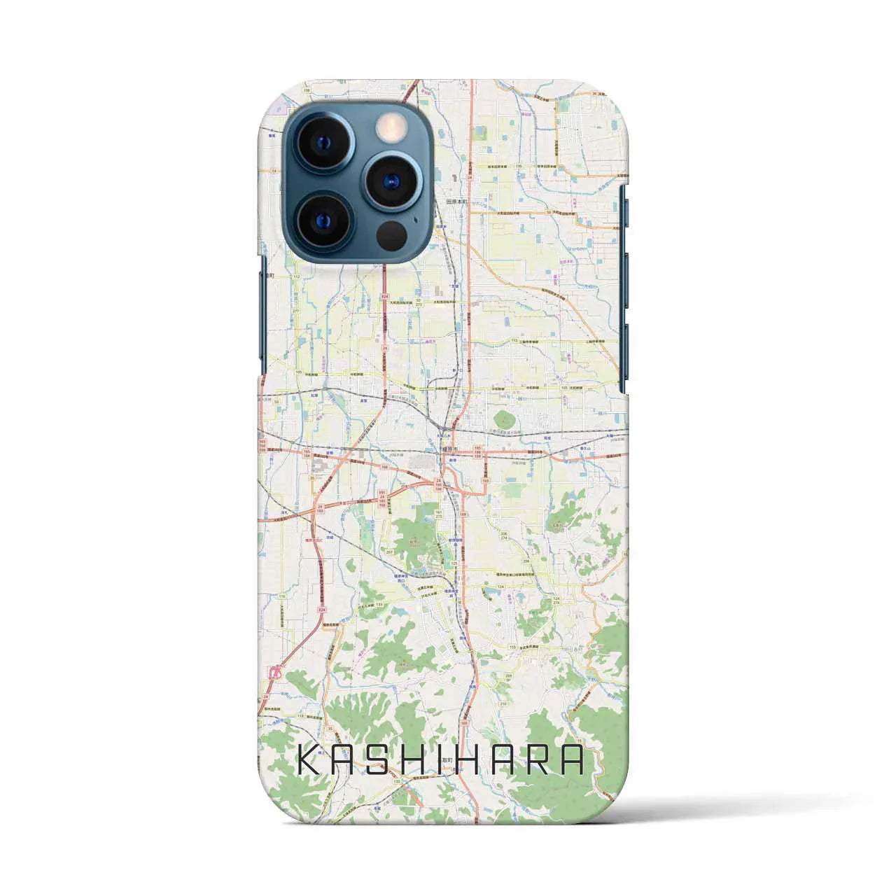 【橿原(奈良県)】地図柄iPhoneケース(バックカバータイプ)
