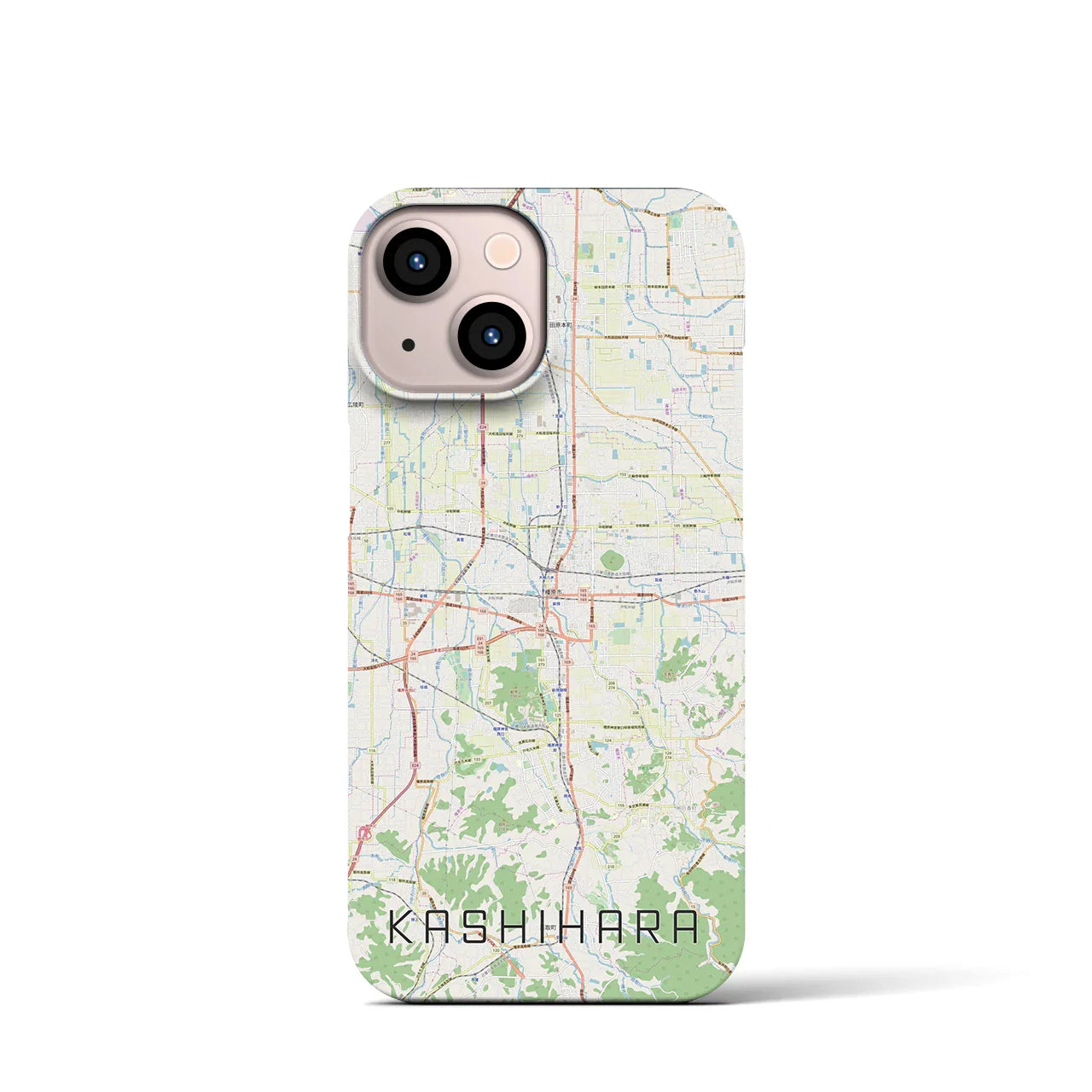 【橿原(奈良県)】地図柄iPhoneケース(バックカバータイプ)