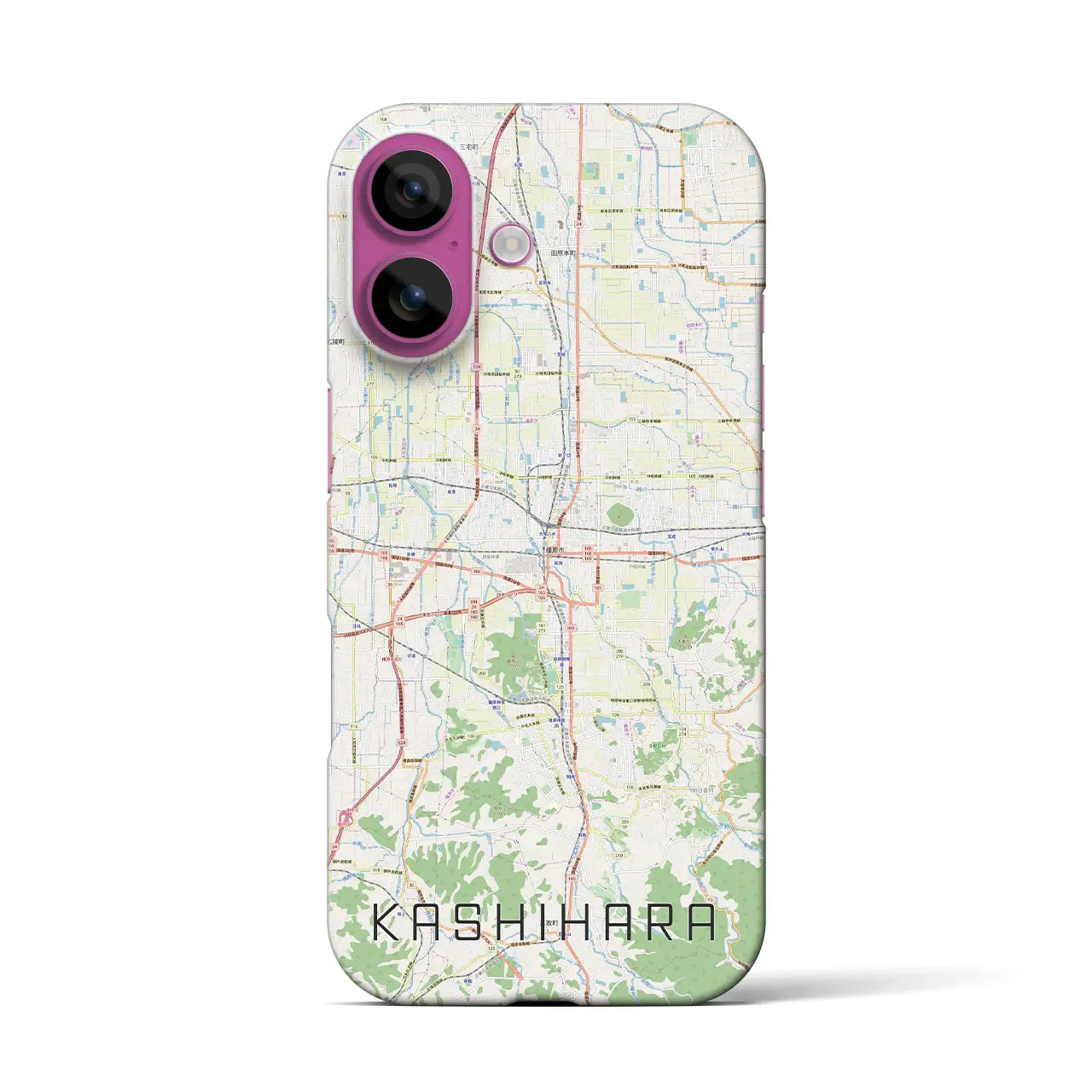 【橿原(奈良県)】地図柄iPhoneケース(バックカバータイプ)