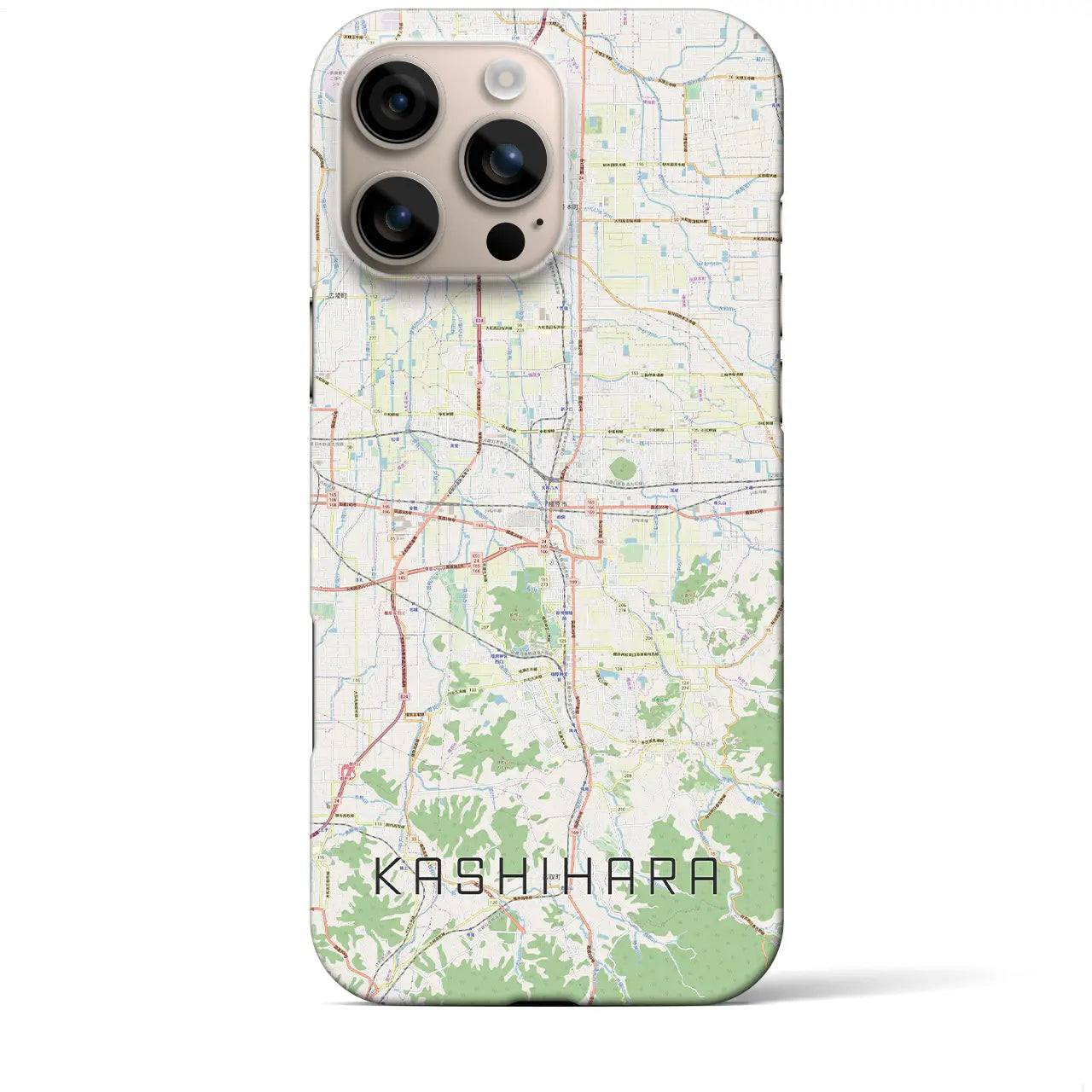 【橿原(奈良県)】地図柄iPhoneケース(バックカバータイプ)
