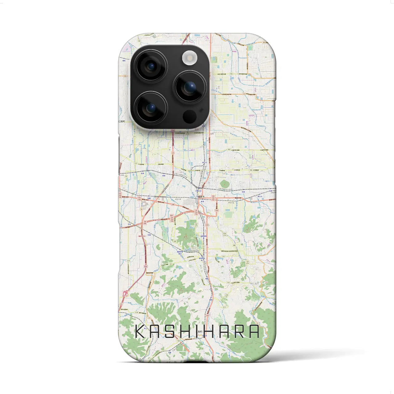 【橿原(奈良県)】地図柄iPhoneケース(バックカバータイプ)
