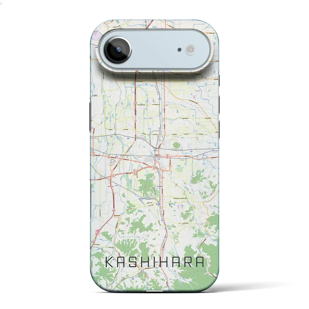 【橿原(奈良県)】地図柄iPhoneケース(バックカバータイプ)