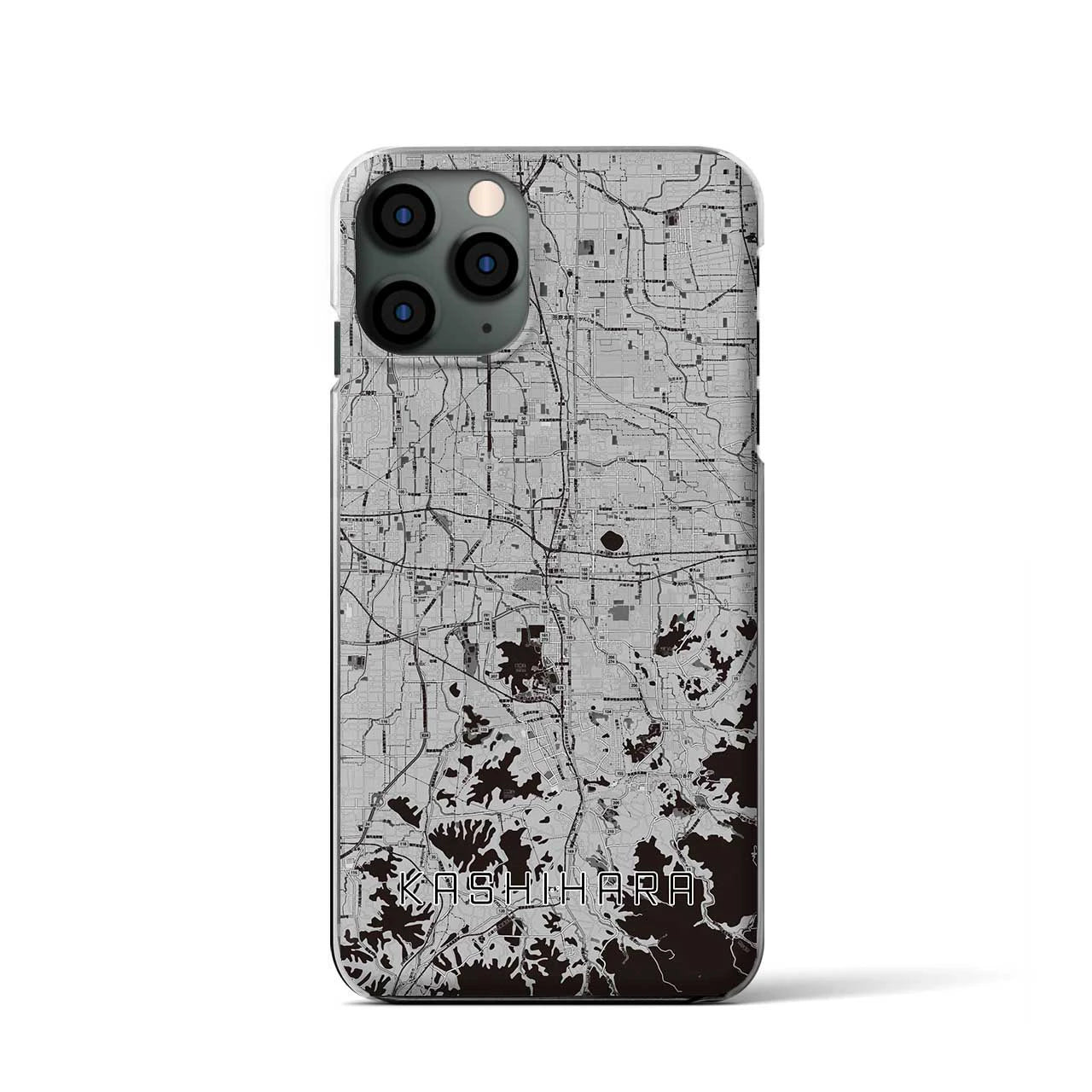 【橿原(奈良県)】地図柄iPhoneケース(クリアタイプ)