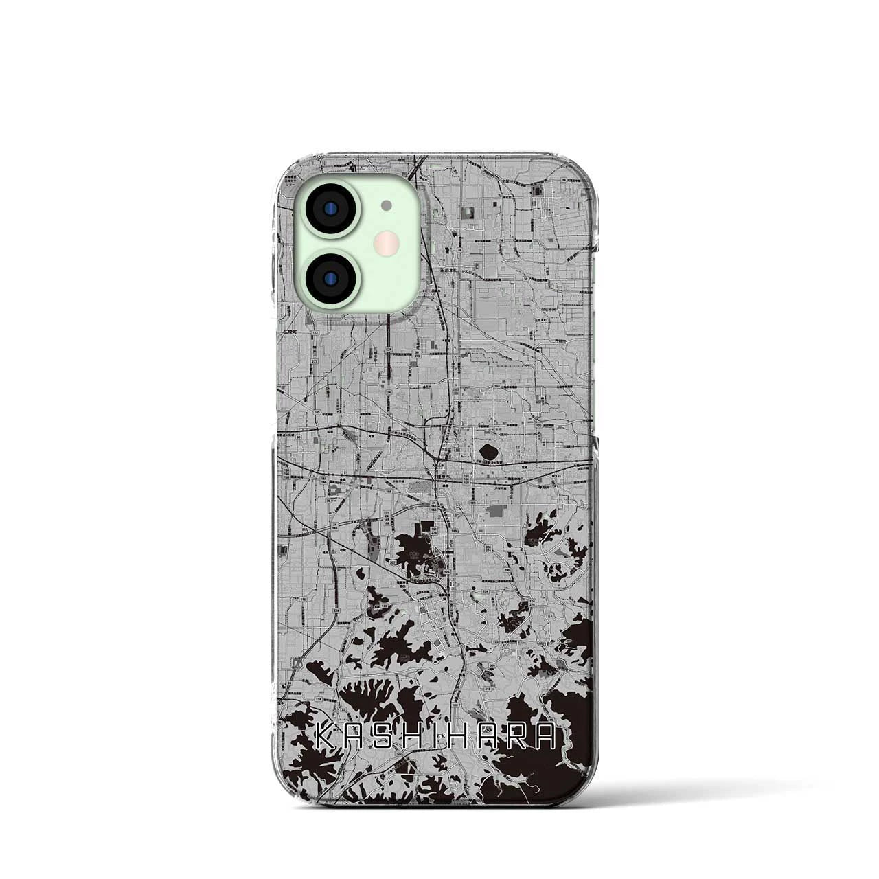 【橿原(奈良県)】地図柄iPhoneケース(クリアタイプ)