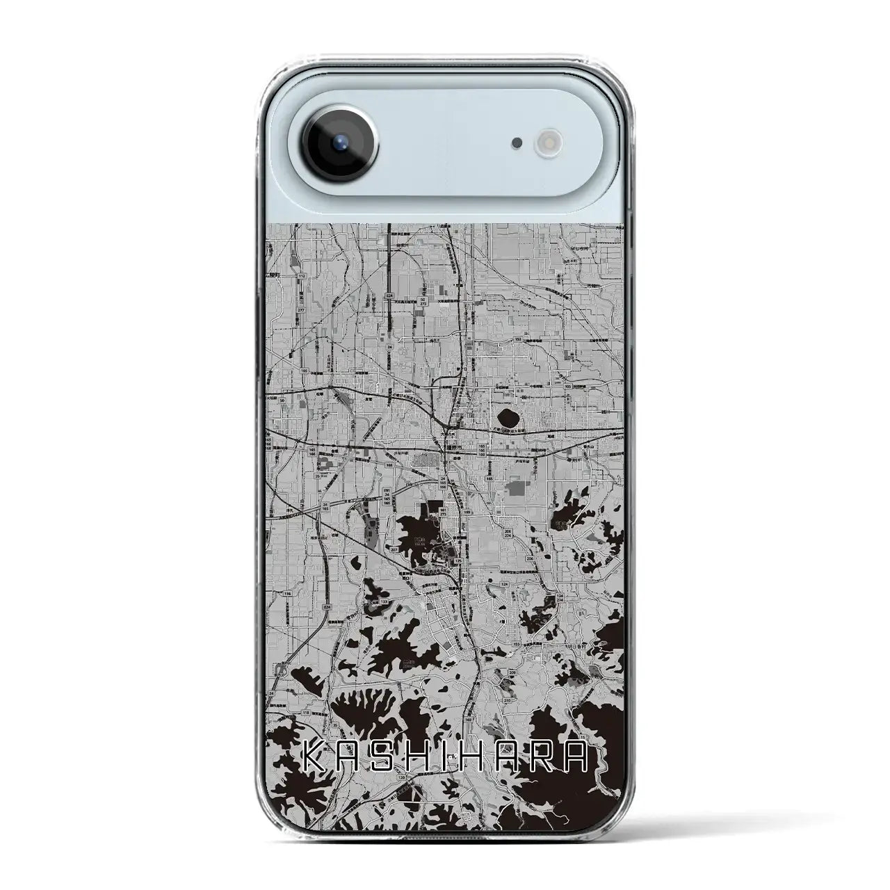 【橿原(奈良県)】地図柄iPhoneケース(クリアタイプ)