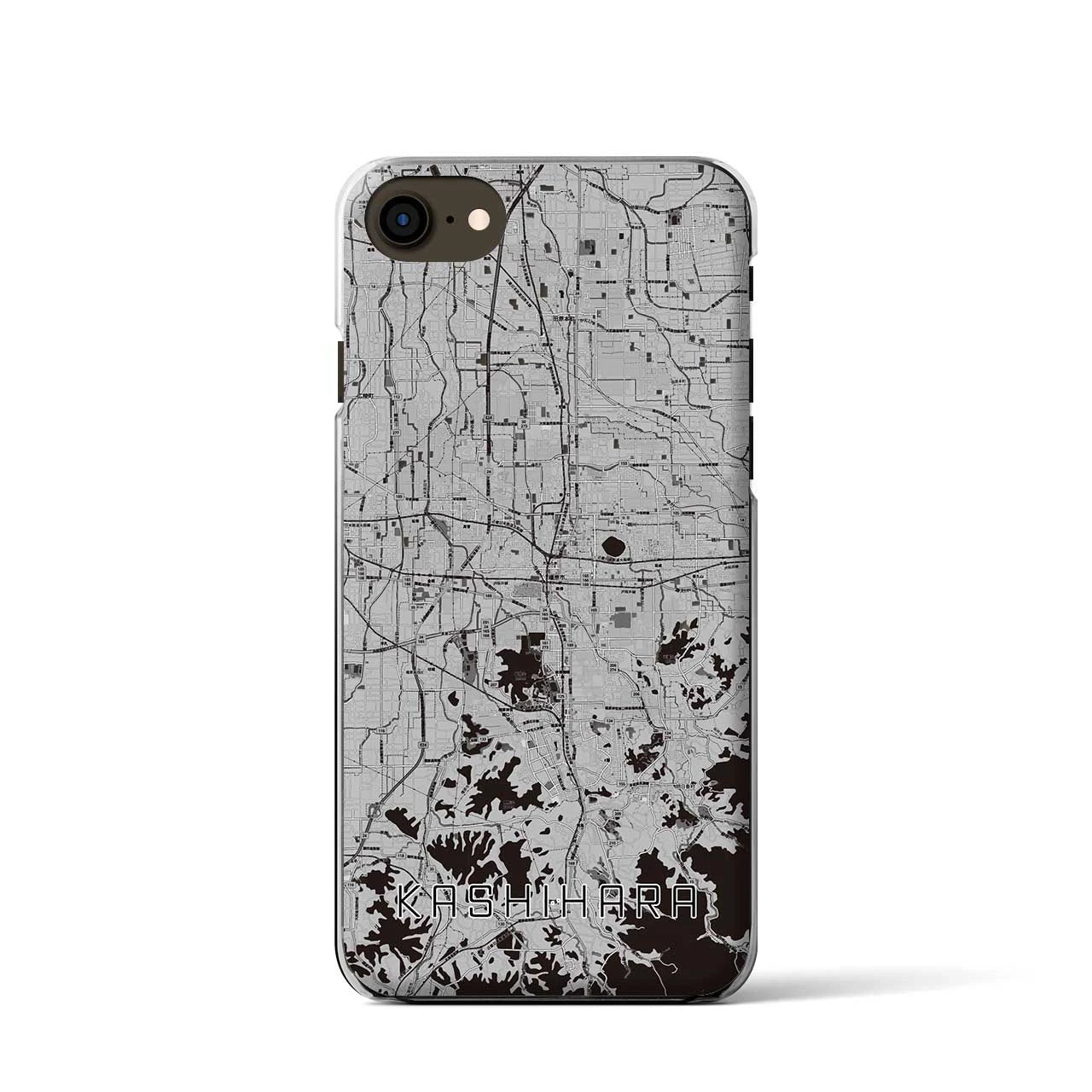 【橿原(奈良県)】地図柄iPhoneケース(クリアタイプ)