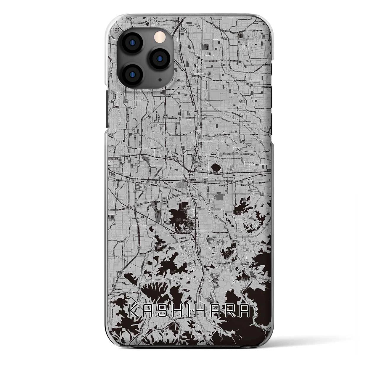 【橿原(奈良県)】地図柄iPhoneケース(クリアタイプ)