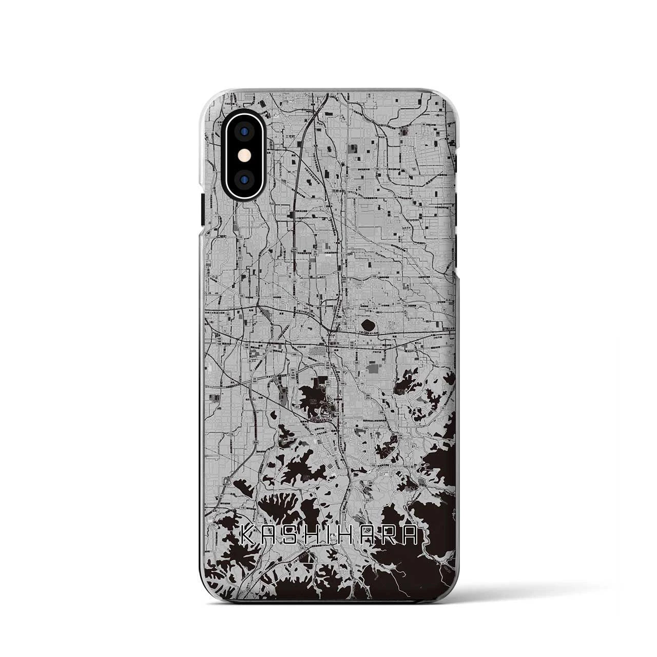 【橿原(奈良県)】地図柄iPhoneケース(クリアタイプ)