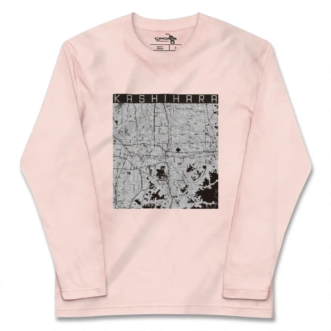 【橿原(奈良県)】地図柄ロングスリーブTシャツ