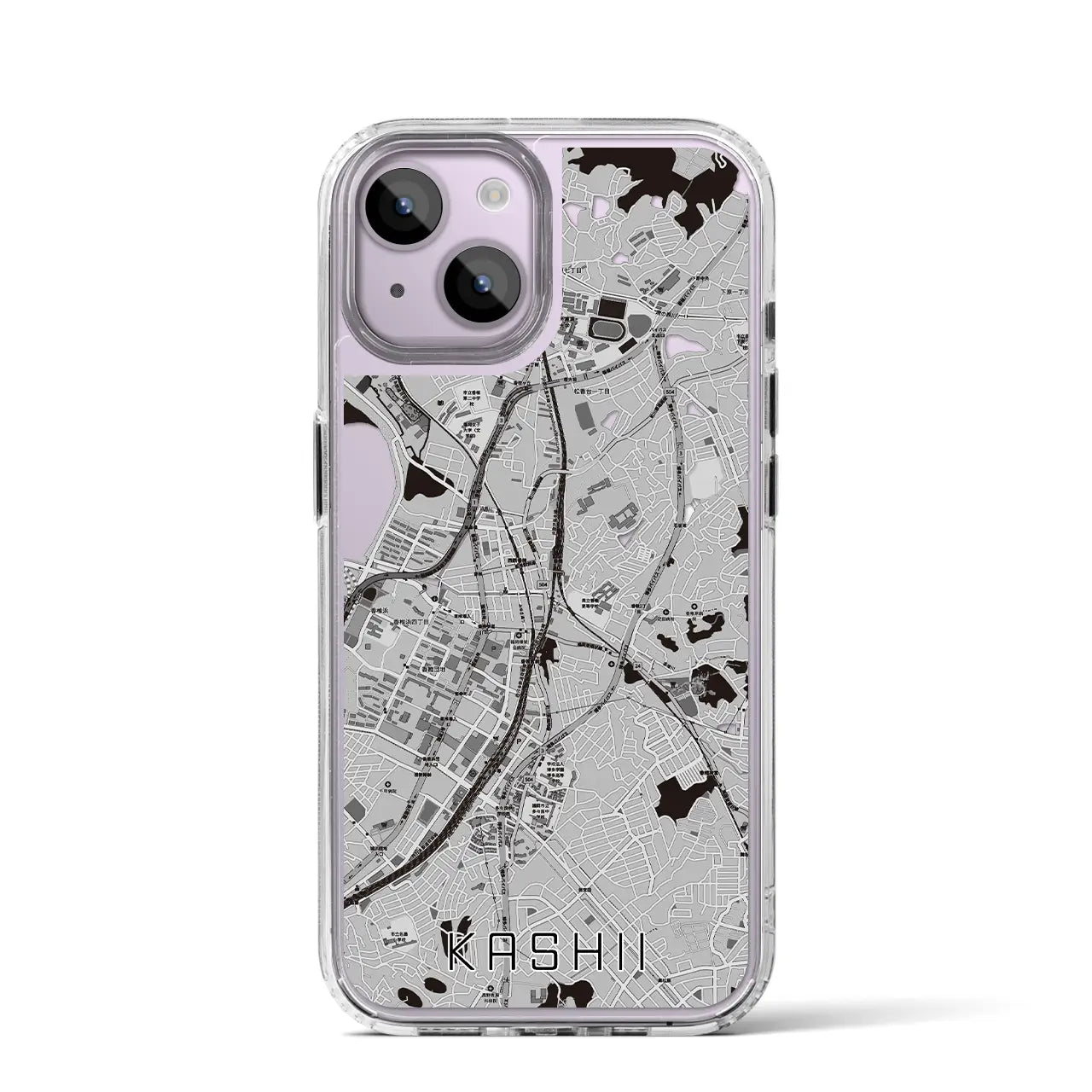 【香椎(福岡県)】地図柄iPhoneケース(MagSafeタイプ)