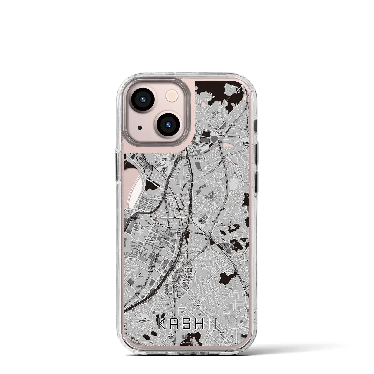 【香椎(福岡県)】地図柄iPhoneケース(MagSafeタイプ)