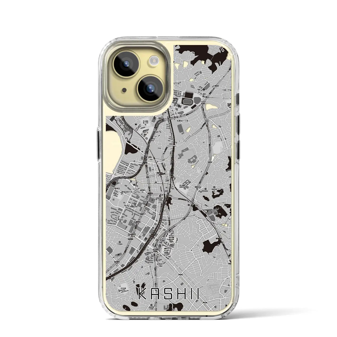 【香椎(福岡県)】地図柄iPhoneケース(MagSafeタイプ)