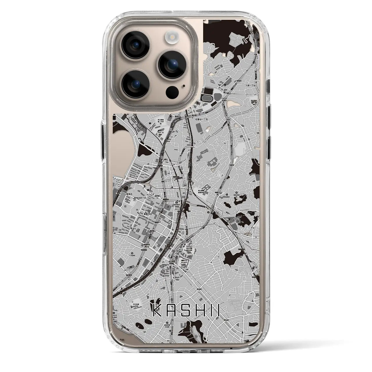 【香椎(福岡県)】地図柄iPhoneケース(MagSafeタイプ)