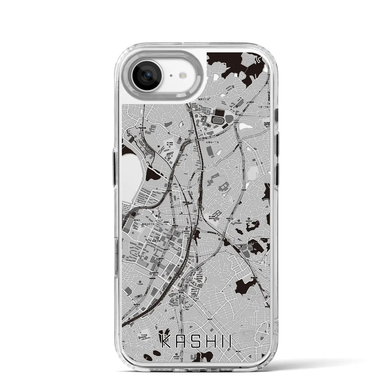 【香椎(福岡県)】地図柄iPhoneケース(MagSafeタイプ)