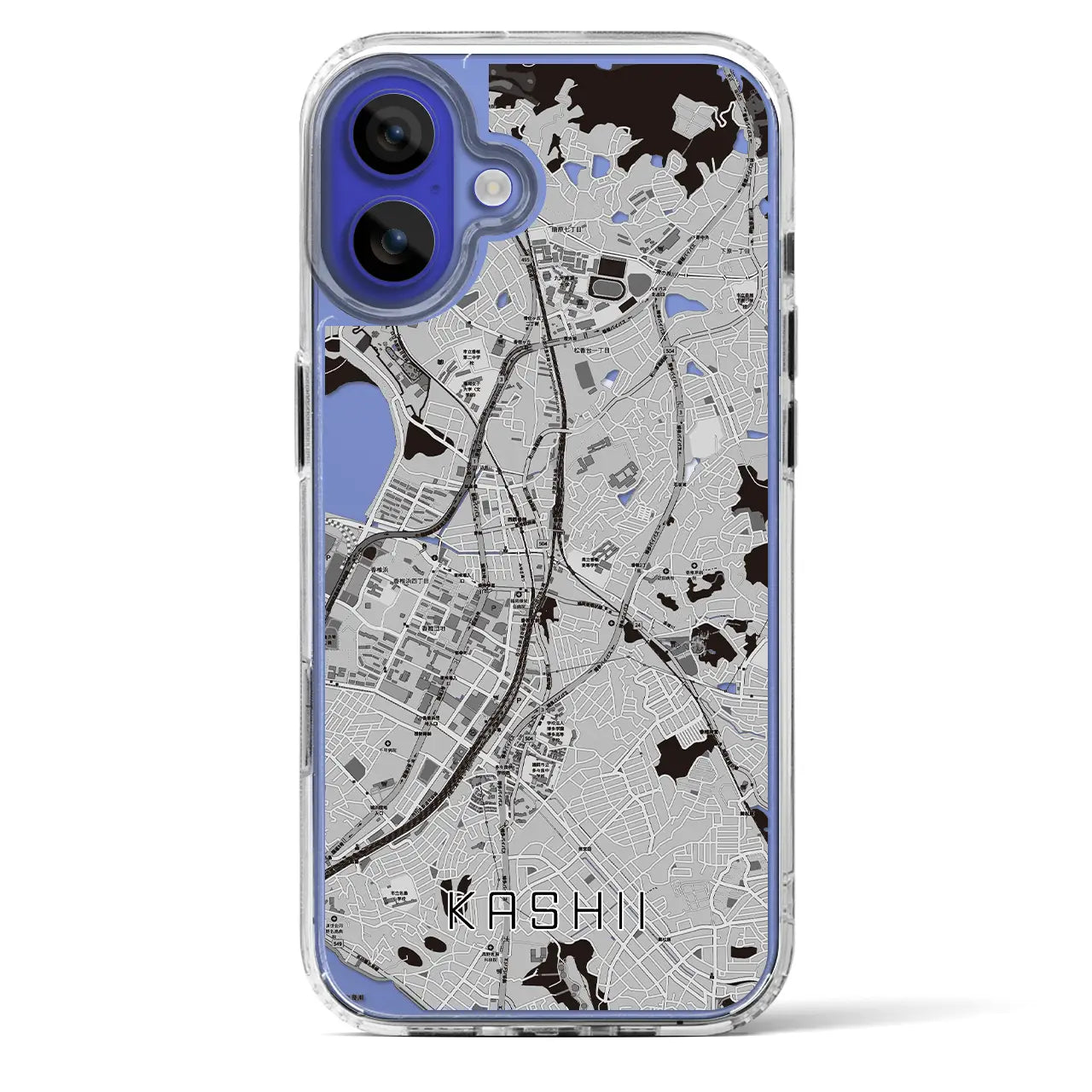 【香椎(福岡県)】地図柄iPhoneケース(MagSafeタイプ)