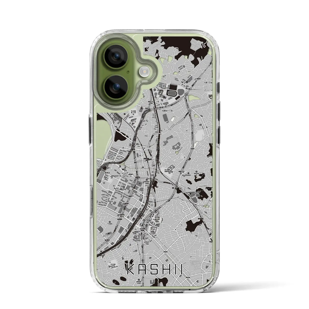 【香椎(福岡県)】地図柄iPhoneケース(MagSafeタイプ)