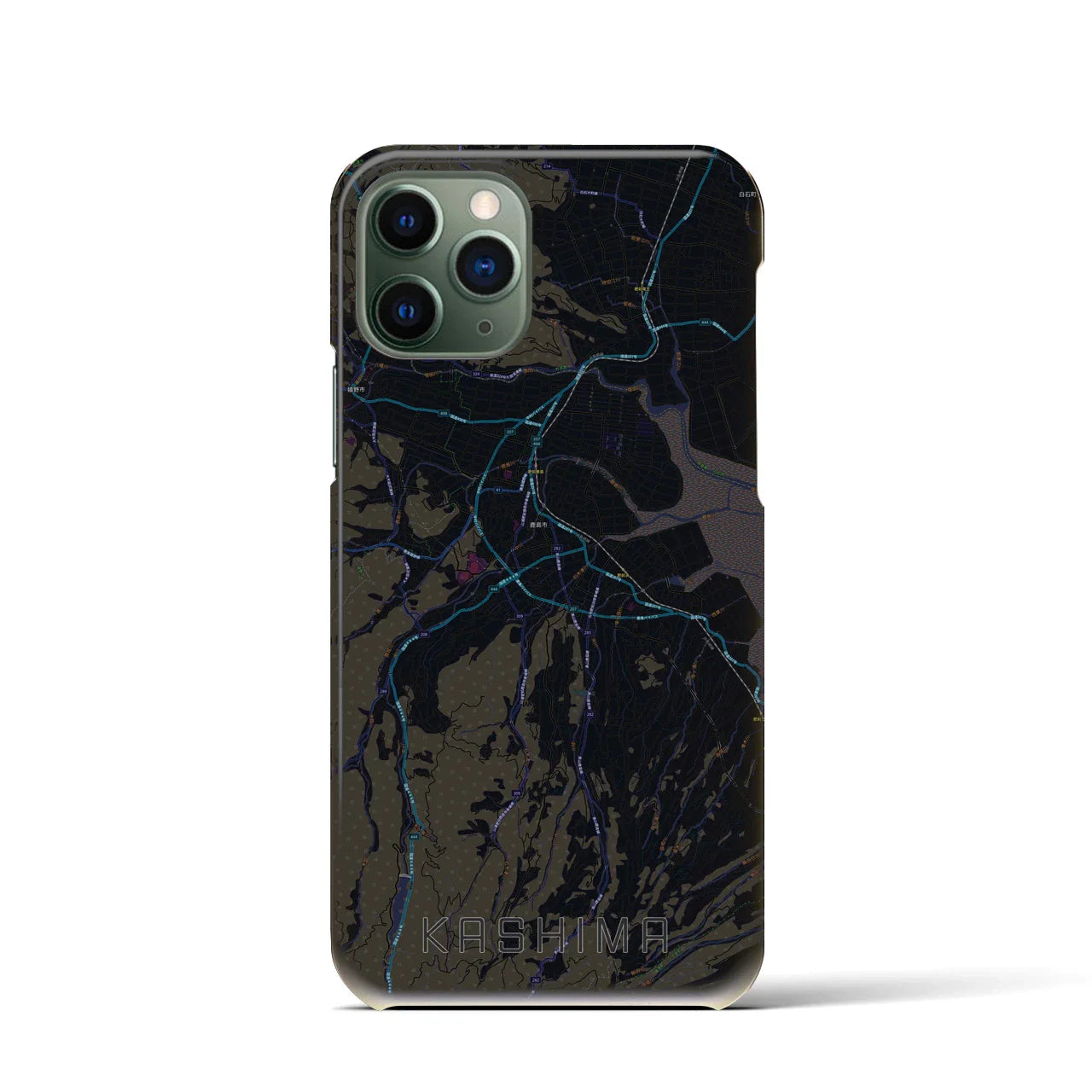 【鹿島(佐賀県)】地図柄iPhoneケース(バックカバータイプ)