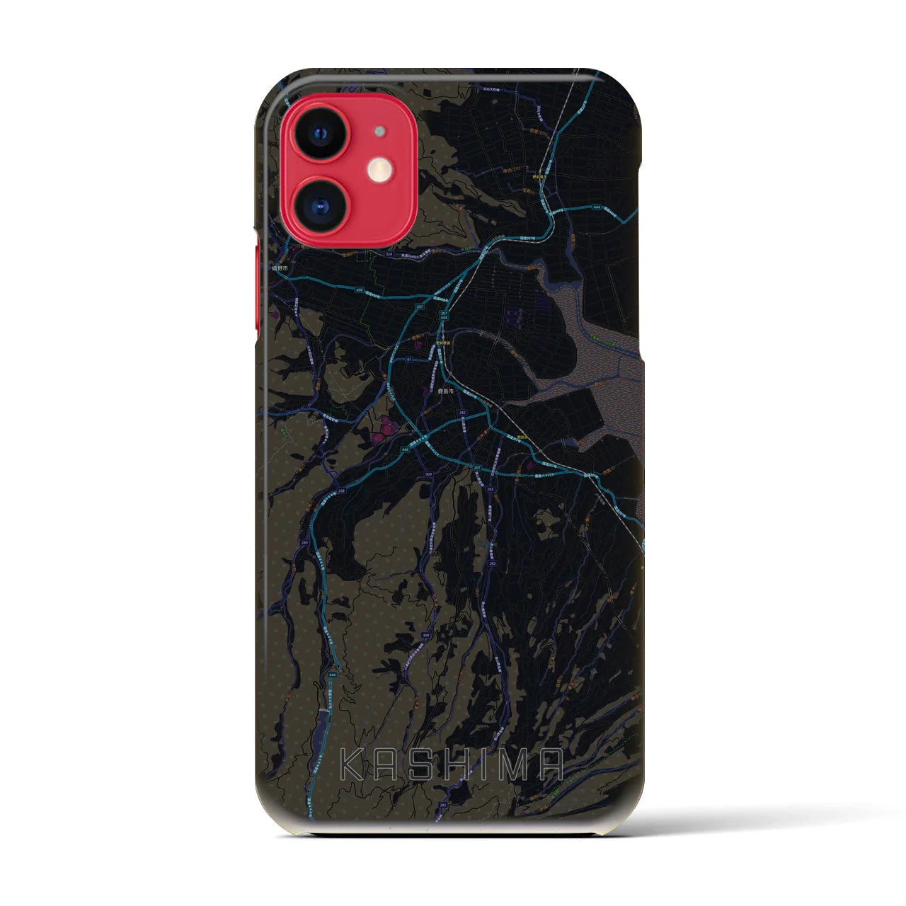 【鹿島(佐賀県)】地図柄iPhoneケース(バックカバータイプ)