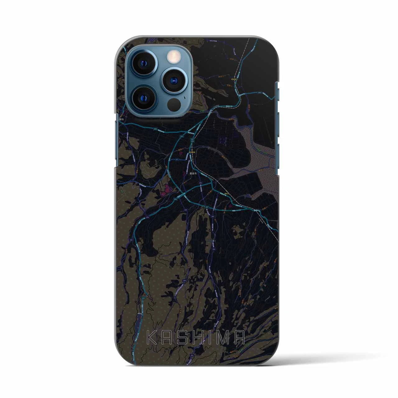 【鹿島(佐賀県)】地図柄iPhoneケース(バックカバータイプ)