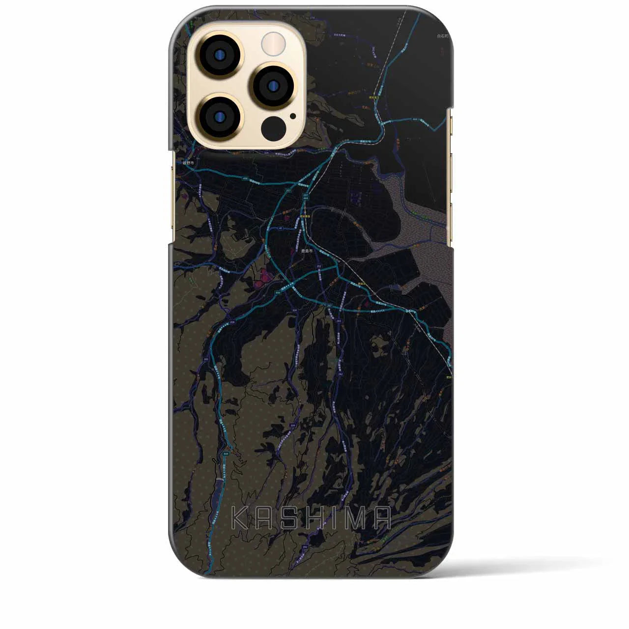【鹿島(佐賀県)】地図柄iPhoneケース(バックカバータイプ)