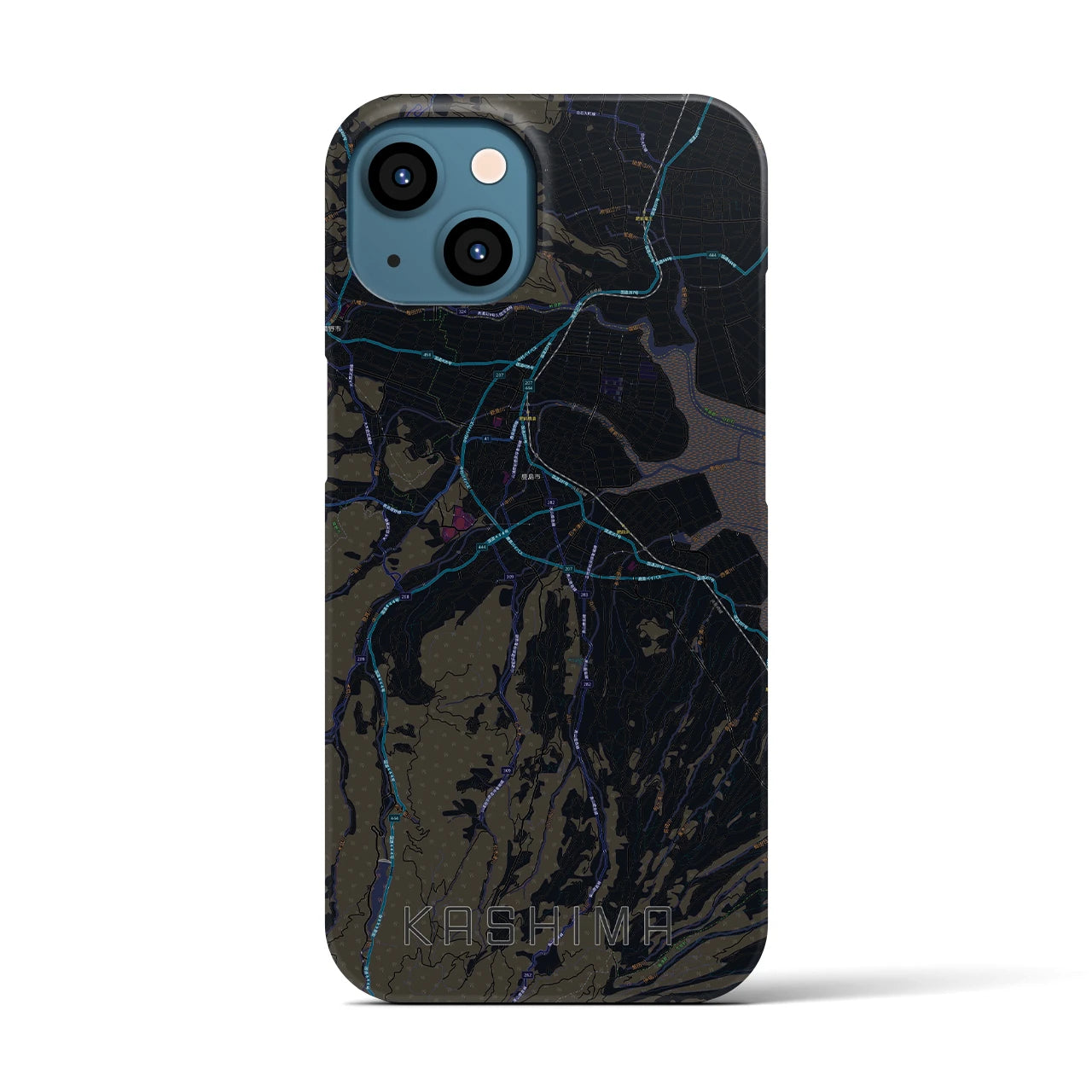 【鹿島(佐賀県)】地図柄iPhoneケース(バックカバータイプ)