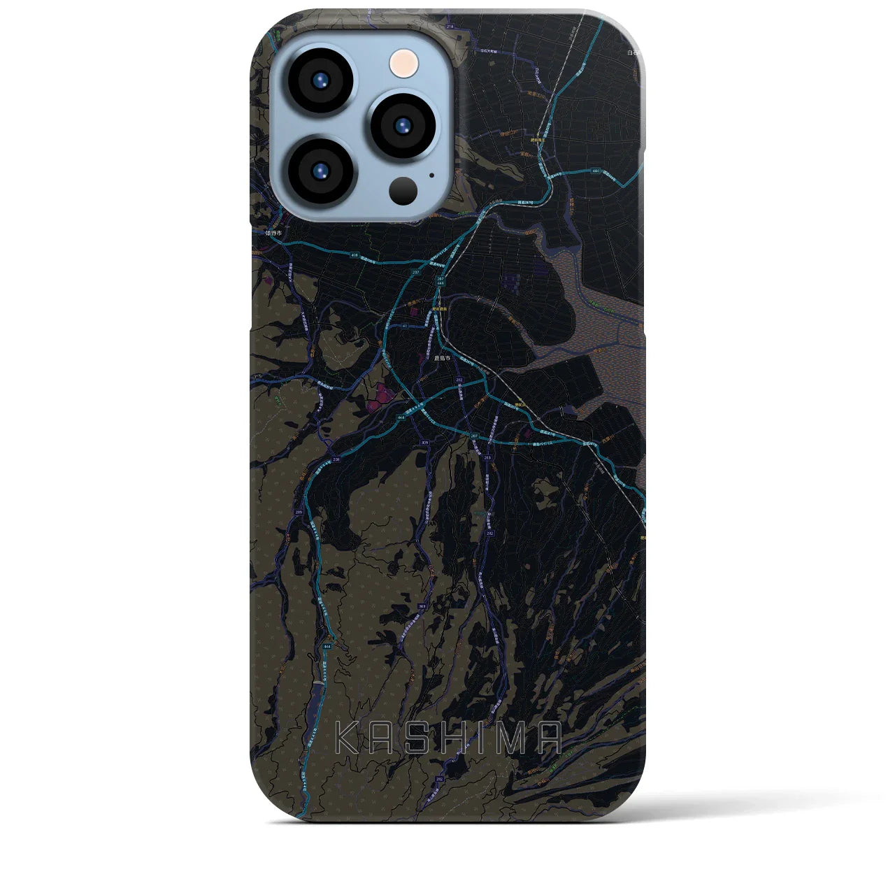 【鹿島(佐賀県)】地図柄iPhoneケース(バックカバータイプ)