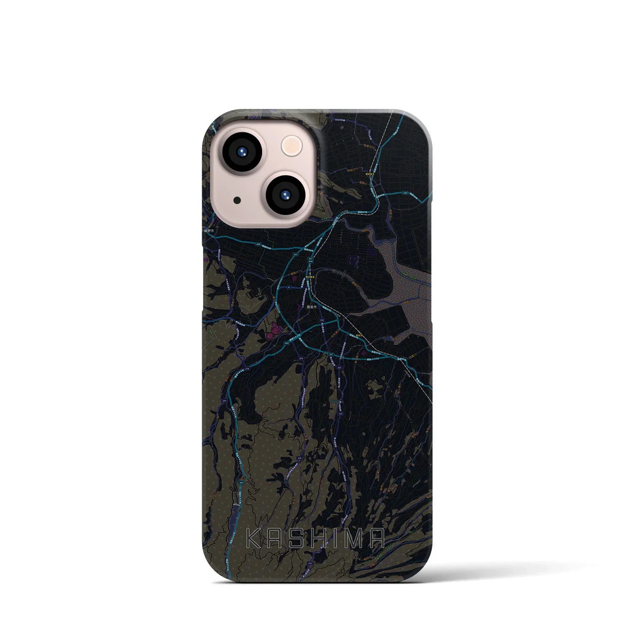 【鹿島(佐賀県)】地図柄iPhoneケース(バックカバータイプ)
