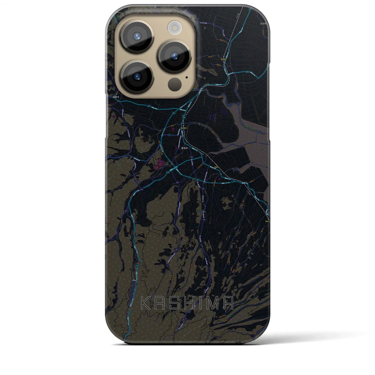 【鹿島(佐賀県)】地図柄iPhoneケース(バックカバータイプ)