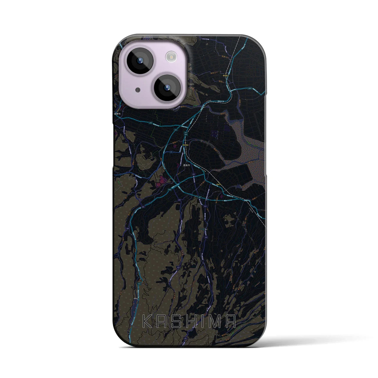 【鹿島(佐賀県)】地図柄iPhoneケース(バックカバータイプ)